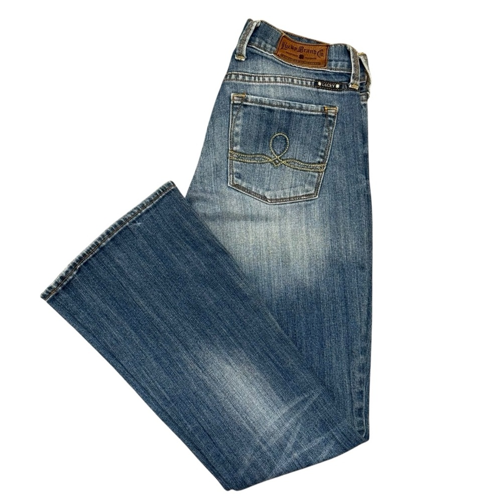 Lucky Brand Women's Bootcut Jeans in Washed Blue Denim